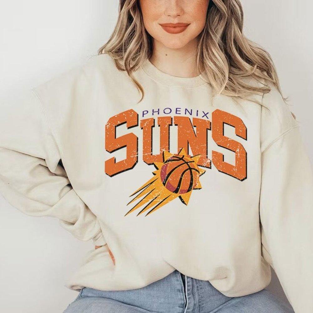 Retro Vintage Phoenix Basketball Crewneck Sweatshirt